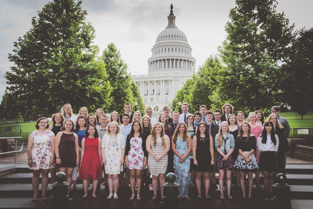 The Youth Tour Group.